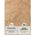 Dywan Jute Braided 200cm Nuru Natural Gold okrągły 100% juta - 8
