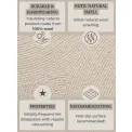 Dywan Calmio 120cm Natural White okrągły 100% wełna - 9