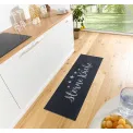 Dywan kuchenny Cook&Clean 50x150cm Five Stars Kitchen Black Grey antypoślizgowy - 3