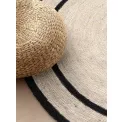 Dywan Jute Braided 200cm Lina Natural Ivory Black okrągły 100% juta - 4