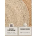 Dywan Looma 200cm Natural Ivory Gold okrągły 100% juta - 9