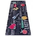 Dywan kuchenny Cook&Clean 50x150cm Delicious Kitchen Board Black Multicolored antypoślizgowy - 9