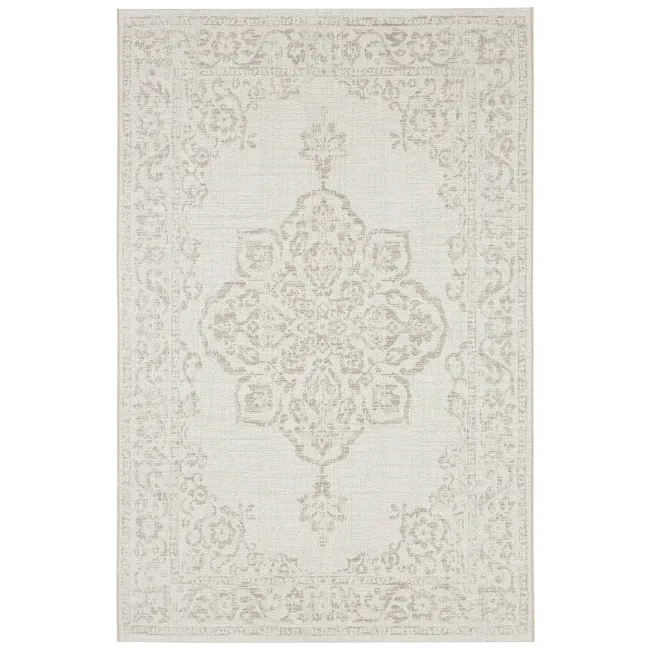 Dywan Beach 200x290cm Tilos Cream Beige do wnętrz i na zewnątrz