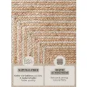 Dywan Juno 80x200cm Line Natural White Gold 100% juta - 9
