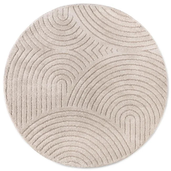 Dywan New York 200cm Panglao Taupe okrągły