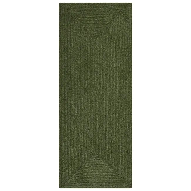 Dywan Braided 80x200cm Trenzado Green do wnętrz i na zewnątrz