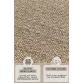 Dywan Bouclé 80x150cm Jaipur Natural Grey Brown 100% juta - 8