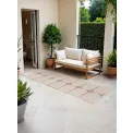 Dywan Duet 80x250cm Bowen Jute White dwustronny do wnętrz i na zewnątrz - 4