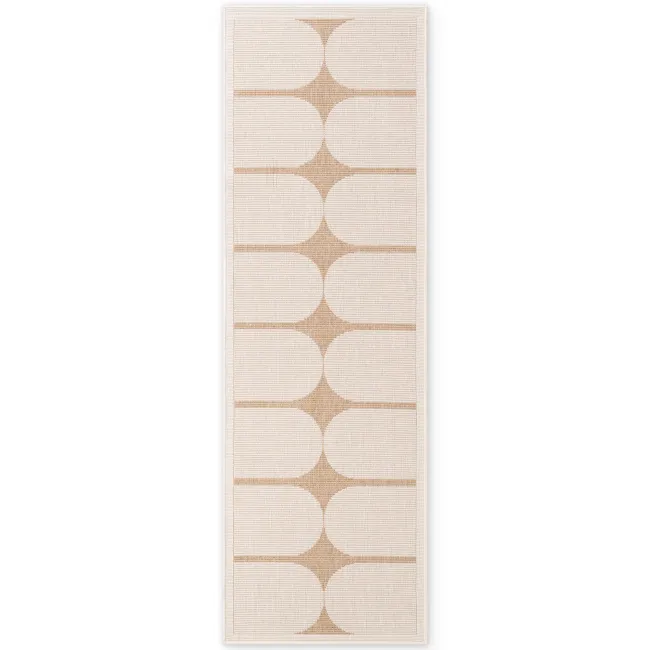 Dywan Duet 80x250cm Bowen Jute White dwustronny do wnętrz i na zewnątrz