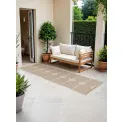 Dywan Duet 80x250cm Bowen Jute White dwustronny do wnętrz i na zewnątrz - 7