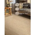 Dywan Juno 80x150cm Natural White 100% juta - 6