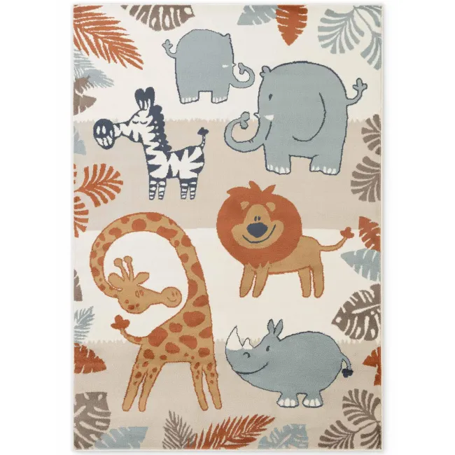 Dywan dziecięcy Adventures 200x290cm Savanna Cream Multicolor