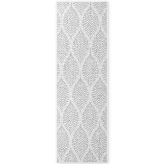 Dywan Duet 80x250cm Liora White Grey dwustronny do wnętrz i na zewnątrz