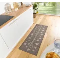 Dywan kuchenny Cucina 62x150cm Melierte Sterneküche Brown antypoślizgowy - 3