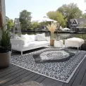 Dywan Gemini 80x150cm Meekly Black dwustronny do wnętrz i na zewnątrz - 5