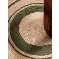Dywan Jute Braided 150cm Basil Natural Gold Green okrągły 100% juta - 11