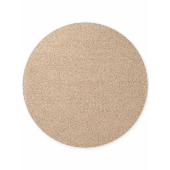 Dywan Puristic 200cm Knots Beige okrągły 100% wełna