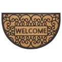 Wycieraczka Mix Mats 45x75cm Welcome Cocos Black półokrągła - 1