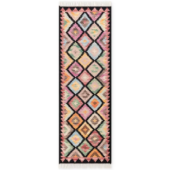 Dywan Kamal 60x190cm Zara Black Multicoloured