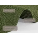 Dywan Braided 200cm Trenzado Green okrągły do wnętrz i na zewnątrz  - 8