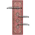 Dywan Mirkan 80x250cm Skazar Isfahan Red - 3