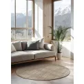 Dywan Bouclé 200cm Jaipur Natural Grey Brown okrągły 100% juta - 4