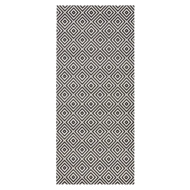 Dywan Meadow 80x200cm Karo Black do wnętrz i na zewnątrz