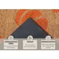 Wycieraczka Mix Mats 45x75cm Orange Pumpkins Cocos - 6