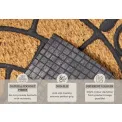 Wycieraczka Mix Mats 45x75cm Cocos Black półokrągła - 5