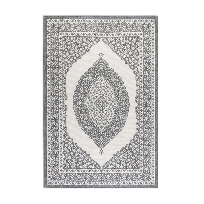 Dywan Gemini 80x150cm Meekly Silver dwustronny do wnętrz i na zewnątrz