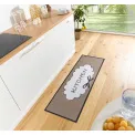 Dywan kuchenny Cook&Clean 50x150cm Kitchen Cloud Brown White Black antypoślizgowy - 3