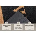 Wycieraczka Mix Mats 27x70cm Welcome Cocos Black - 5