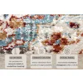 Dywan Luxor 120x170cm Strozzi Beige Blue Multicolor - 5