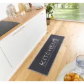 Dywan kuchenny Cook&Clean 50x150cm Kitchen Cutlery Black White antypoślizgowy - 3