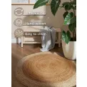 Dywan Looma 160cm Natural Gold Ivory okrągły 100% juta - 7