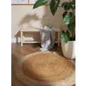 Dywan Looma 160cm Natural Gold Ivory okrągły 100% juta - 5