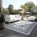 Dywan Gemini 120x170cm Dynamic Silver dwustronny do wnętrz i na zewnątrz - 4