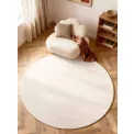 Dywan Puristic 200cm Knots Natural White okrągły 100% wełna - 4