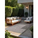 Dywan Duet 160x230cm Rosel White Grey dwustronny do wnętrz i na zewnątrz - 7