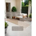 Dywan Duet 80x250cm Rosel Jute White dwustronny do wnętrz i na zewnątrz - 6