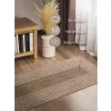 Dywan Juno 80x300cm Line Natural White Brown 100% juta - 6