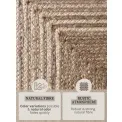 Dywan Juno 80x300cm Line Natural White Brown 100% juta - 9