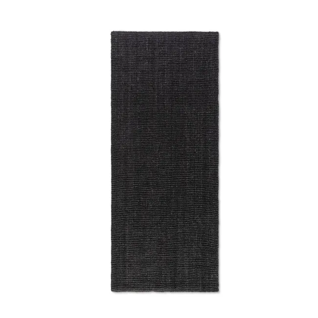 Dywan Bouclé 80x200cm Jaipur Dark Black 100% juta
