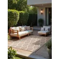 Dywan Duet 120x170cm Liora Jute White dwustronny do wnętrz i na zewnątrz - 7