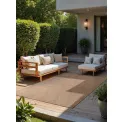 Dywan Duet 120x170cm Liora Jute White dwustronny do wnętrz i na zewnątrz - 4