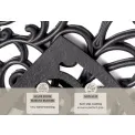 Wycieraczka Mix Mats 45x75cm Black ażurowa półokrągła - 5