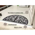 Wycieraczka Mix Mats 45x75cm Black ażurowa półokrągła - 4