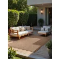 Dywan Duet 200x290cm Kona Jute White dwustronny do wnętrz i na zewnątrz - 4