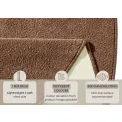 Dywan Fancy 133cm Uni Colour Brown okrągły - 5
