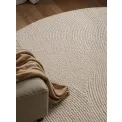 Dywan Calmio 150cm Natural White okrągły 100% wełna - 5